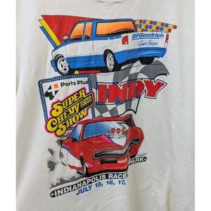 Vintage Mens Graphic T Shirt XL Super Chevy Car Show 90s Single Stitch